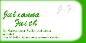 julianna fuith business card